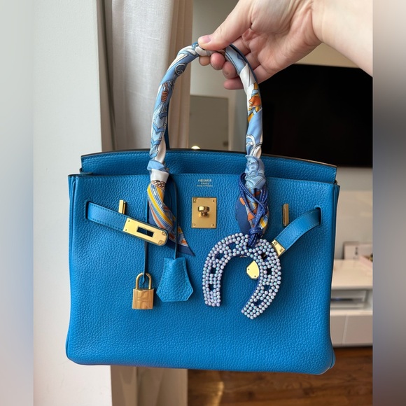 Hermes Birkin 30 Blue Zanzíbar GHW - Picture 2 of 14